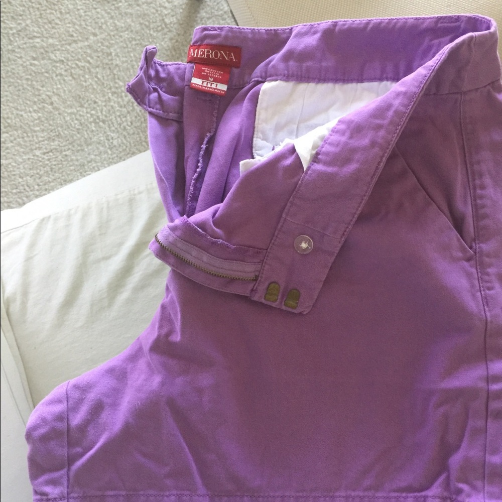 Purple shorts